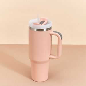 Car H2.0 Handle Travel Mug 40oz Double Wall Vacuum Tumbler Lid Straw Anti-Slip ODM Custom Logo - Product Image 4
