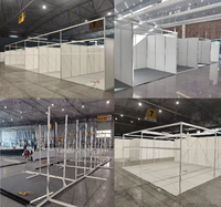 Stand modulaire standard en aluminium 13x20 pieds, anti-corrosion et réutilisable, pour les exposants de foires commerciales en Asie du Sud-Est