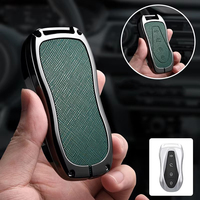Étui de clé de voiture en cuir et alliage de zinc le plus populaire pour Geely Xingyue Boyue Pro Geometry C