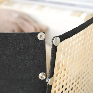 Großhandel Maßgefertigte Kleidung Kinderspielzeug Abnehmbarer Organizer Geflochtener Weidenkorb Faltbarer Aufbewahrungskorb - Product Image 4