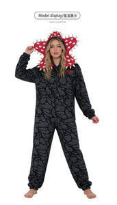 Pijamas para Niños y Adultos con Diseño de Planta Demogorgon, Mono de Franela para Niños y Niñas, Suave, con Temática Navideña de Stranger Things - Product Image 5