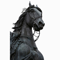 Grande sculpture de cheval en bronze grandeur nature, statue de cheval sautant pour décoration de jardin extérieur, moulage animalier personnalisé