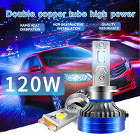 Phares LED 12V 240W à luminosité élevée, installation non destructive, H1 H3 H4 9006 9007, alliage d'aluminium, puissance stable 240W, ampoules