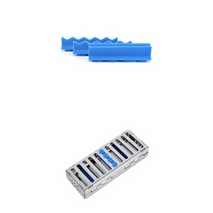 5 PCS Plateau de stérilisation dentaire allemand pour autoclave, 10 instruments, en acier inoxydable, pour instruments chirurgicaux manuels - Product Image 5