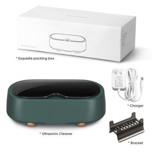 เครื่องทำความสะอาดอัลตราโซนิกความถี่สูง 45 กิโลเฮิรตซ์ สำหรับเครื่องประดับ แบบดิจิตอล พกพาได้ ใช้ทำความสะอาดฟันปลอมและแว่นตา - Product Image 1