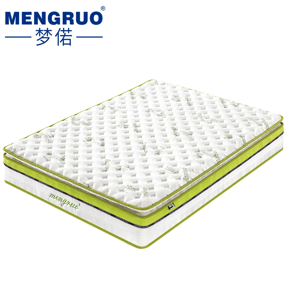 High quality hotel bedroom furniture memory foam orthopedic super king size mattress bamboo patternmattress