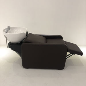 adjustable footrest shampoo chair design with white hair <b>washing</b> <b>bowl</b> for hair beauty salon - Product Image 5