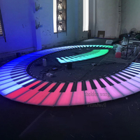 Clavier de musique led piano/piano interactif escaliers/piano géant tapis de jeu avec haut-parleur