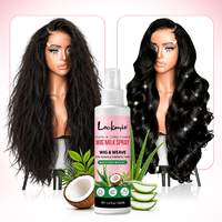 Produit de Soin Capillaire Anti-Frisottis Sans Rinçage Marque Blanche pour Perruques, Tissages et Extensions de Cheveux, Lisse, Brillant et Facile à Coiffer