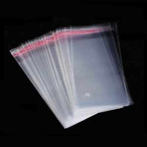 In Stock Transparent Clear Polybag Plastic OPP Self Adhesive T-shirt Packaging Bags for Garment Clothes - Product Image 5