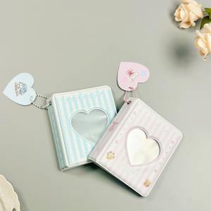 Nuovo <span class=keywords><strong>cuore</strong></span> vuoto in 3 pollici Mini Album di carte IG con copertina in PVC <span class=keywords><strong>libro</strong></span> creativo di archiviazione per foto in stile Kpop per il regalo di nozze - Product Image 2