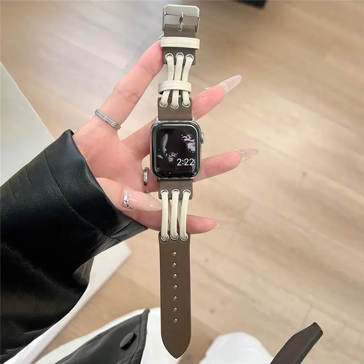 Für Apple Watch Ultra 2 Ultra 49mm 9 8 7 45mm 6 5 4 SE 44mm 3 2 1 42mm Echtes Kuhleder Armband Armband