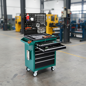 Large Universal <b>Locking</b> Rolling Metal Tool <b>Cabinet</b> with Adjustable Shelves & Multi-Storage Customized OEM Support - Product Image 1
