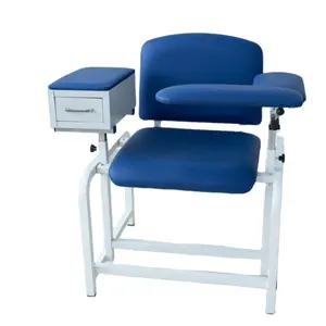 मैनुअल पोर्टेबल अस्पताल उपकरणों खून का नमूना दान कुर्सी फ़स्त खोलना कुर्सी रक्त आकर्षित कुर्सी