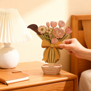 New Wood Flower Artificial Flower Botanical Collection Customized <b>Wooden</b> Preserved Flowers <b>Wooden</b> flower <b>for</b> Anniversary Gifts - Product Image 5