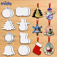 Etiquetas para Árboles de Navidad, Adornos Colgantes Personalizados, Espacios en Blanco para Sublimación, Adornos Navideños de MDF, Manualidades DIY, Decoración