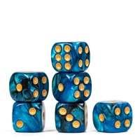 Dés à six faces en plastique Udixi de 16 mm, pour jeux de société ou de cartes, dé à points D6 en acrylique coloré pour les casinos