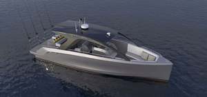 XJZJ 33ft Comercial de lujo 33 pies/10m Yate de fibra de vidrio FUERA DE BORDA Pesca Transporte de pasajeros Ríos - Product Image 3