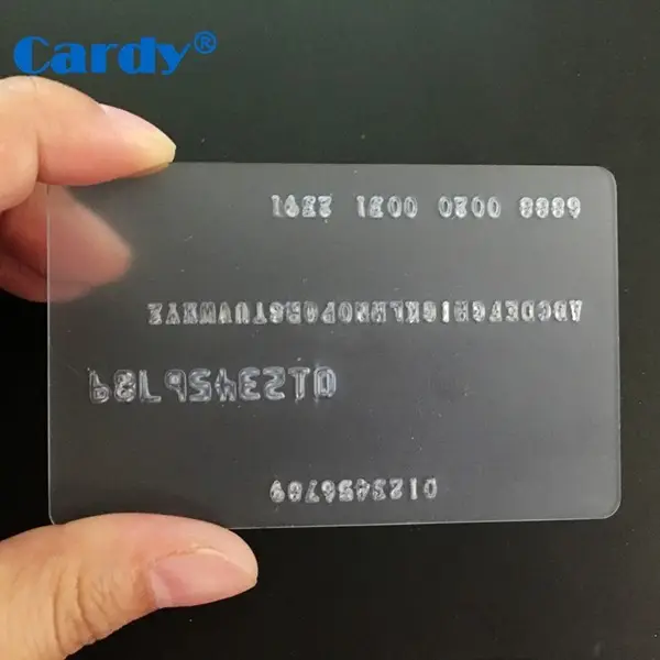 Kartu PVC transparan RFID cetak kustom kartu kunci Ultralight C Hotel kartu bisnis NFC