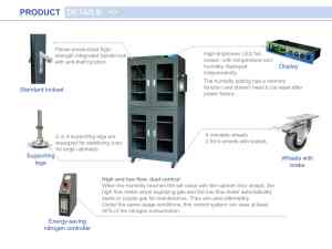 خزانة نيتروجين عالية الكفاءة وموفرة للطاقة سعة 880 لتر، نسبة رطوبة 1%-60%، مناسبة للإلكترونيات والطب والطاقة الجديدة وأشباه الموصلات - Product Image 5