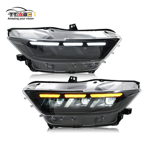 A201B-T <span class=keywords><strong>Feux</strong></span> <span class=keywords><strong>de</strong></span> <span class=keywords><strong>jour</strong></span> à LED 12V pour <span class=keywords><strong>Mustang</strong></span> 2015-2017 Assemblage modifié Style carbone Phare 8000 Lumens 6500K Prise - Product Image 1
