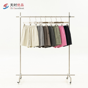 Shorts amples délavés de qualité supérieure, d'inspiration rétro américaine, pour adolescents, design personnalisé disponible, collection été - Product Image 1