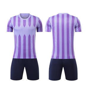 Nuovo Design maglia da calcio blu all'ingrosso da uomo adulto divisa da calcio in poliestere maglia da calcio Set - Product Image 5