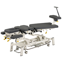 Table de chiropratique électrique réglable en hauteur Mt Fairworth380 pour physiothérapie, table de traction par flexion, table de chiropratique à descente manuelle