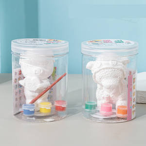 大型プラスチック製DIY赤色塗装ストール3D立体バレル型石膏人形卸売画板ギフト玩具 - Product Image 4