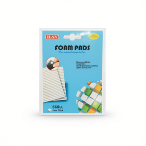 Cuscinetti in schiuma Ilan 8x8mm, spessore 1mm, adesivi per lavori manuali, 24 pezzi - Product Image 1
