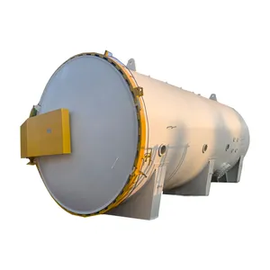 Autoclave de vulcanización de rodillo de goma de aire caliente o vapor de alta temperatura de diámetro 2M 2,5 m