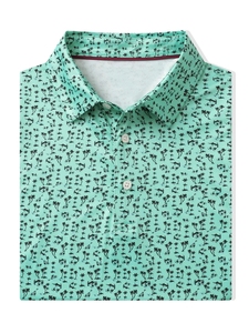 Impression personnalisée par sublimation, tricot en polyester et élasthanne respirant, manches courtes, chemise de golf avec logo pour homme - Product Image 6