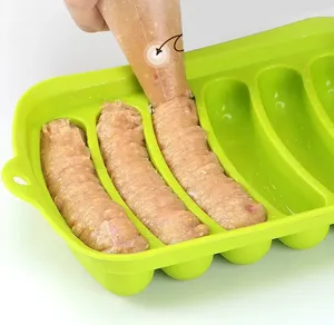 New Silicone Hot Dog Maker khuôn xúc xích làm khuôn DIY Baking công cụ nhà bếp Silicone sản phẩm nhà bếp Silicone tùy chỉnh khuôn