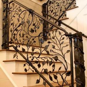 Rampe de <span class=keywords><strong>jardin</strong></span> en fer forgé tout temps, triple couche, revêtement en poudre pour marches d'entrée et allées de <span class=keywords><strong>jardin</strong></span> en pente - Product Image 5