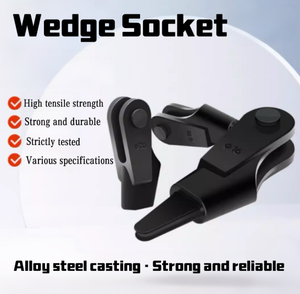 Forged Steel Wedge <b>Socket</b> Connector for Wire Rope, Cranes, Ports and Construction Machinery - Product Image 2