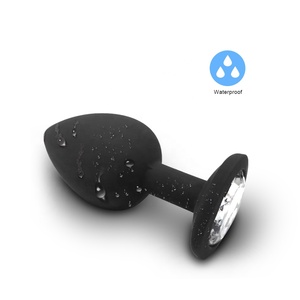 Masseur de <span class=keywords><strong>Prostate</strong></span> en Silicone noir pour adulte, 1 pièce, bouchon Anal, vibrateur, jouets sexuels pour femmes <span class=keywords><strong>et</strong></span> hommes - Product Image 3