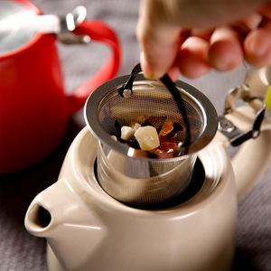 <strong>Ceramic</strong> Teapot with Stainless Steel Infuser 500ml Tea Pot Loose Leaf Tea Maker Modern Coffee Tea <strong>Kettle</strong> - Product Image 3