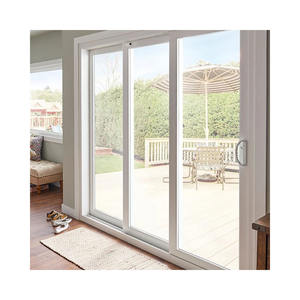 알루미늄 슬라이딩 도어 슬림 프로필 유리 현대 디자인 프로필 전면 캐비닛 도어 프레임 알루미늄 슬라이딩 도어 - Product Image 3