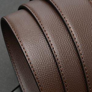 Cinturón de Cuero Genuino para Hombre, Personalizable, Sin Grietas ni Desprendimientos, Cómodo, Hebilla Automática de Aleación, Talla Estándar, para Uso Profesional - Product Image 4