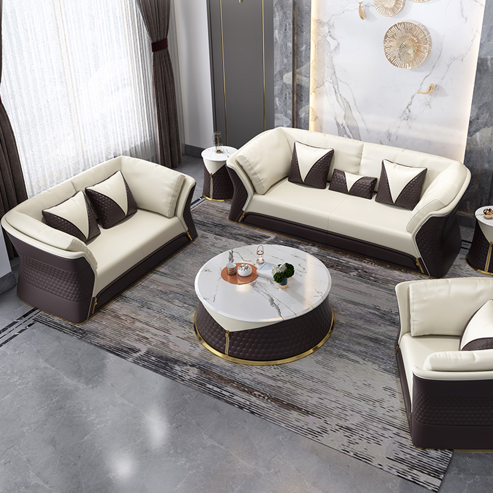 Nuovo Design di Alta Qualità Premium Mobili Living Room Lounge Set di Divani Italiano Moderno Divano In Pelle Mobili