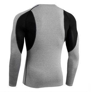 <b>Compression</b> Full Sleeves T <b>Shirt</b> High Quality <b>Custom</b> Logo <b>Design</b> Blank Oversized O-Neck <b>Shirt</b> for Men - Product Image 6