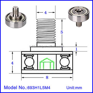 693H1L5M4 Rodamiento de rosca externa OD 8mm Anillo interior <span class=keywords><strong>con</strong></span> tornillo M4 693ZZ Rodamiento <span class=keywords><strong>con</strong></span> <span class=keywords><strong>eje</strong></span> Acero inoxidable 304 - Product Image 2