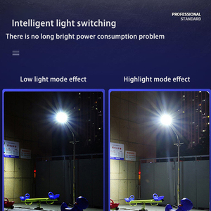 Farola Solar Exterior Cuadrada con Sensor de Movimiento y Control Inteligente, Impermeable IP65, para Patio, Carretera e Iluminación de Proyectos - Product Image 5
