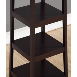 Porte-manteau Vassen avec 3 étagères de rangement, finition expresso, organisateur d'entrée - Product Image 2