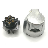 Certification de qualité 12V 7 broches en alliage d'aluminium prise de remorque avec interrupteur de coupe antibrouillard 12V connecteurs étanches