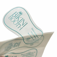 Emballage personnalisé de serviettes hygiéniques en matériau PET de haute qualité et respectueux de l'environnement, impression d'autocollants et d'étiquettes