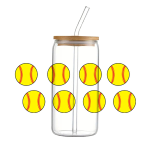 Bóng đá bóng rổ bóng chày phim hoạt hình UV không thấm nước dtf Sticker 16oz cho sổ lưu niệm trường hợp điện thoại DIY gốm cup bọc Sticker - Product Image 3