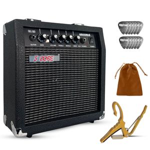 "Mini ampli guitare électrique portable 20W avec haut-parleur intégré 6.5" et prise casque auxiliaire" - Product Image 1