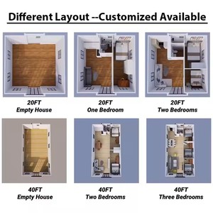 Maison d'hôtes consommable multifonction préfabriquée Conteneur de vie fabriqué de luxe à trois chambres à coucher Commerce de maison portable - Product Image 6