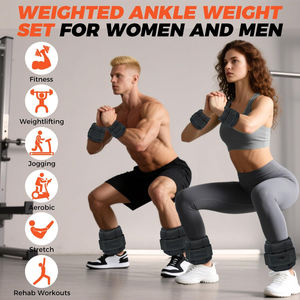 Poids de cheville et de poignet réglables et durables, parfaits pour les entraînements de jambes et de bras avec coutures renforcées - Product Image 5